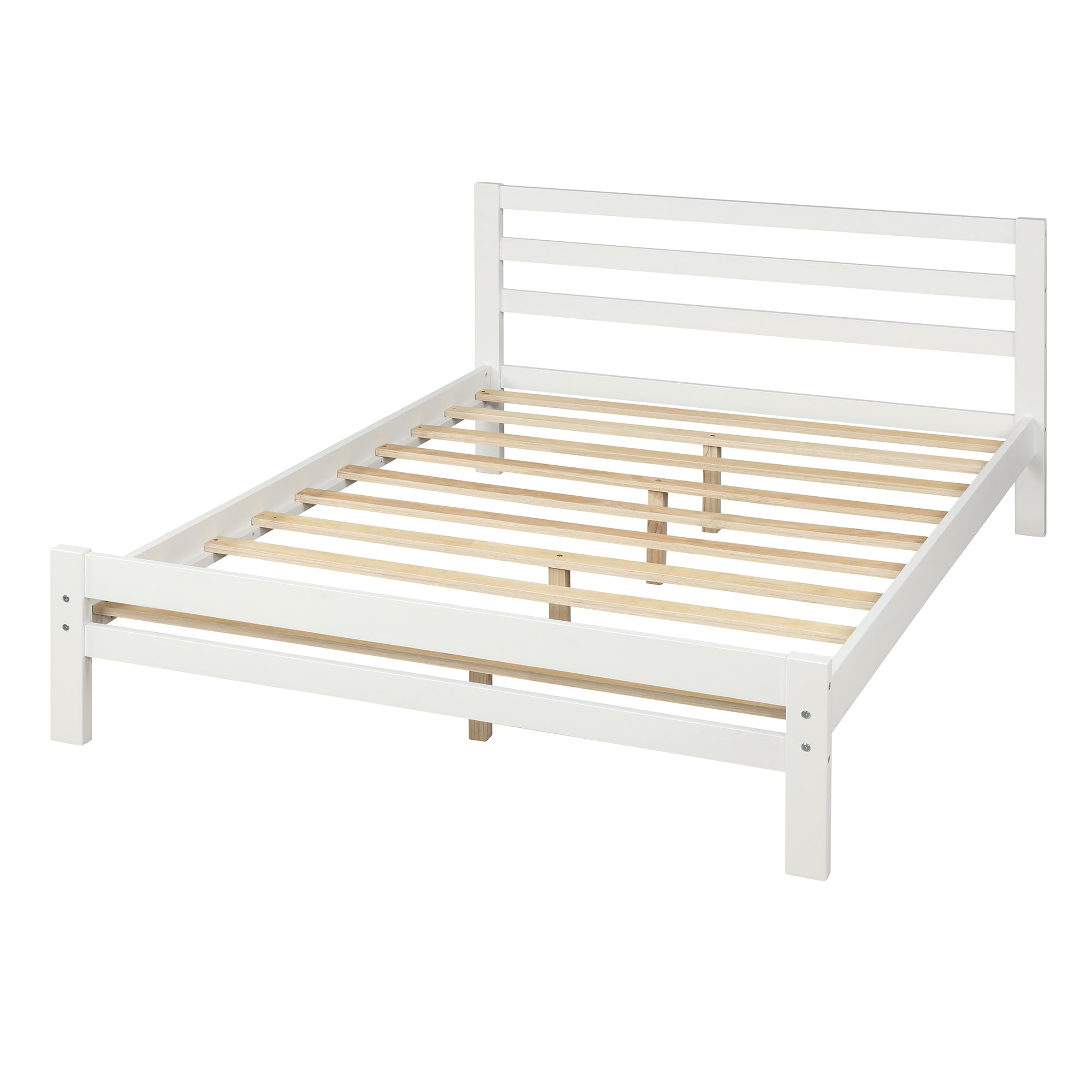 Royard Oaktree Platform Bed With Two Drawers Wood Bed Frame with Headboard and Slats, No Box Spring Needed