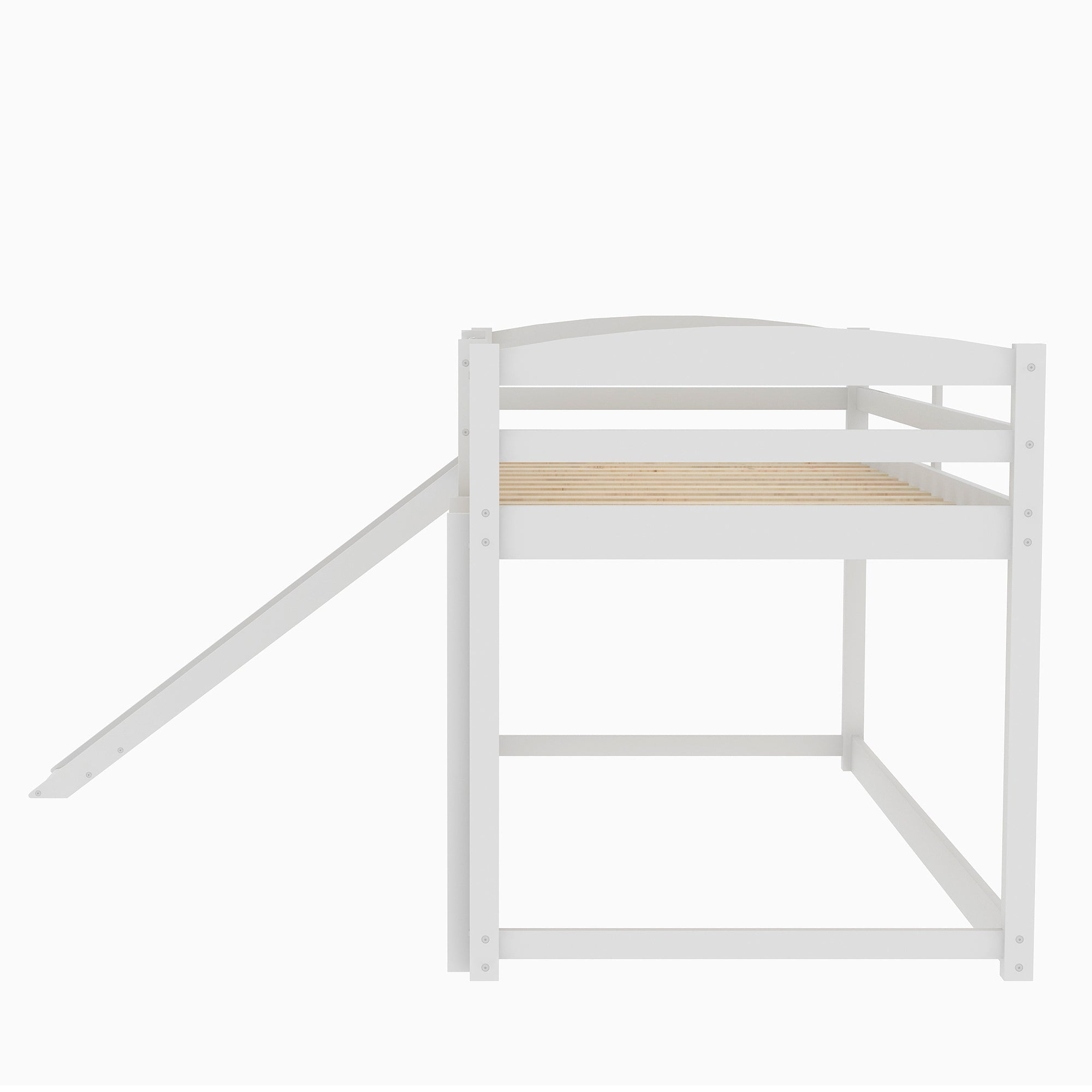 Royard Oaktree Twin over Twin Bunk Bed with Convertible Slide and Ladder