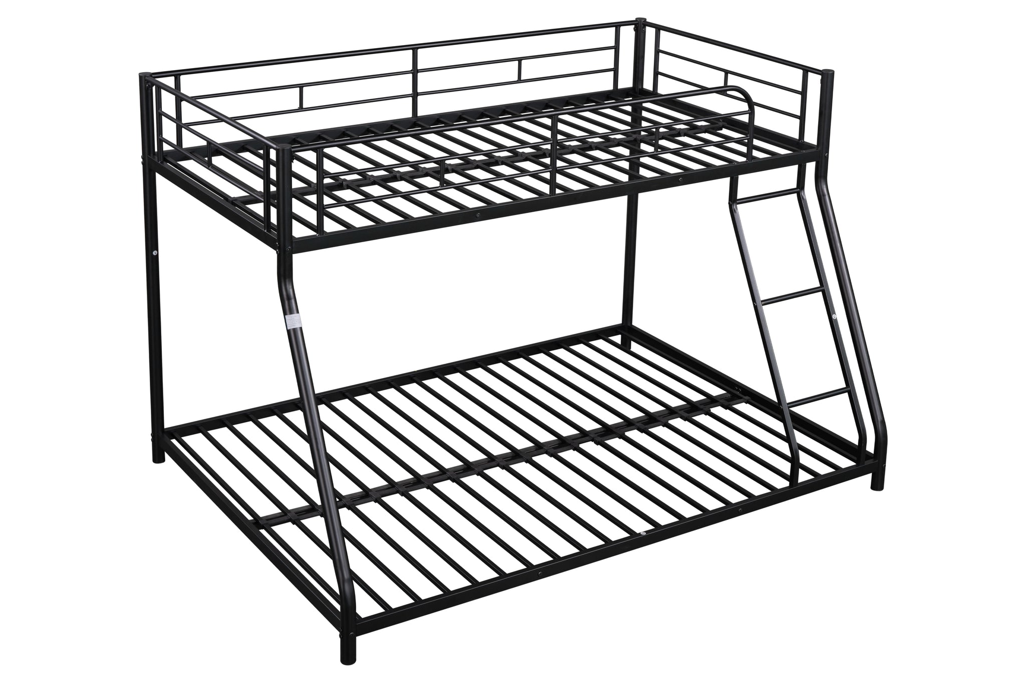 Royard Oaktree Twin over Full Metal Bunk Bed Modern Bunk Bed Frame with Ladder and Guardrails, No Box Spring Needed