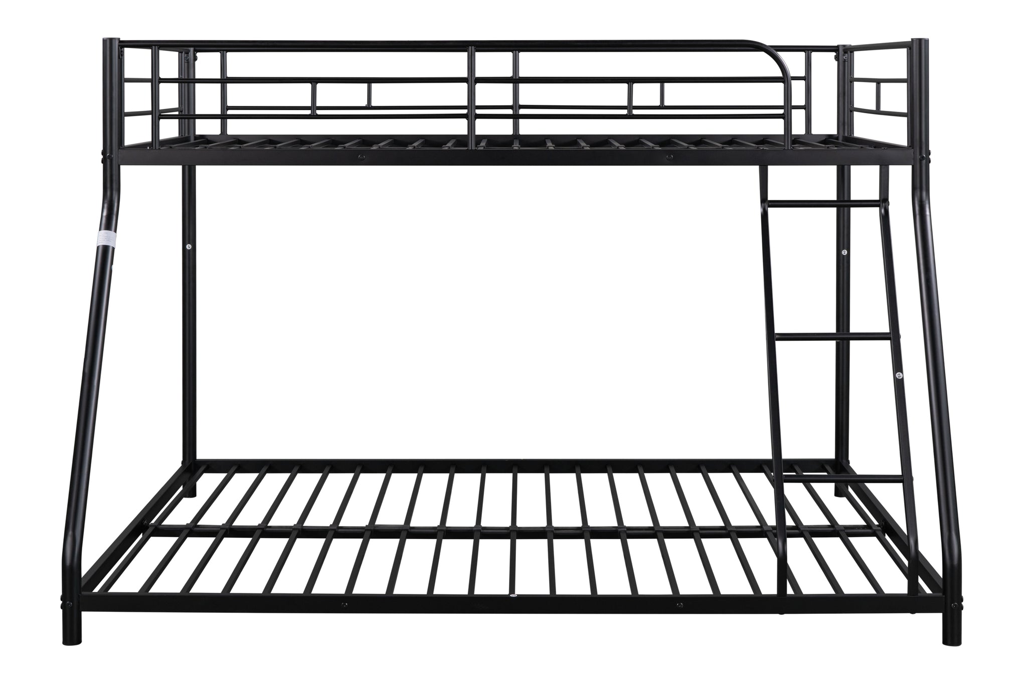 Royard Oaktree Twin over Full Metal Bunk Bed Modern Bunk Bed Frame with Ladder and Guardrails, No Box Spring Needed