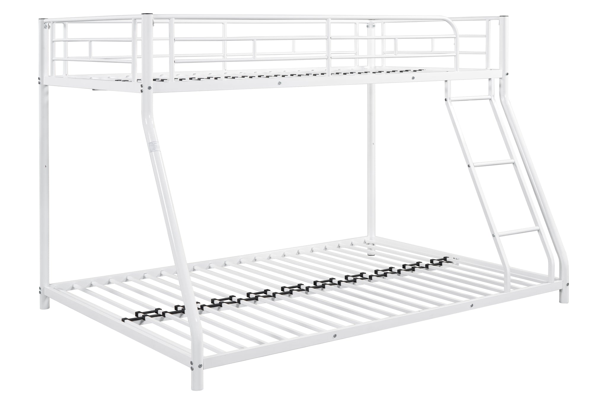 Royard Oaktree Twin over Full Metal Bunk Bed Modern Bunk Bed Frame with Ladder and Guardrails, No Box Spring Needed