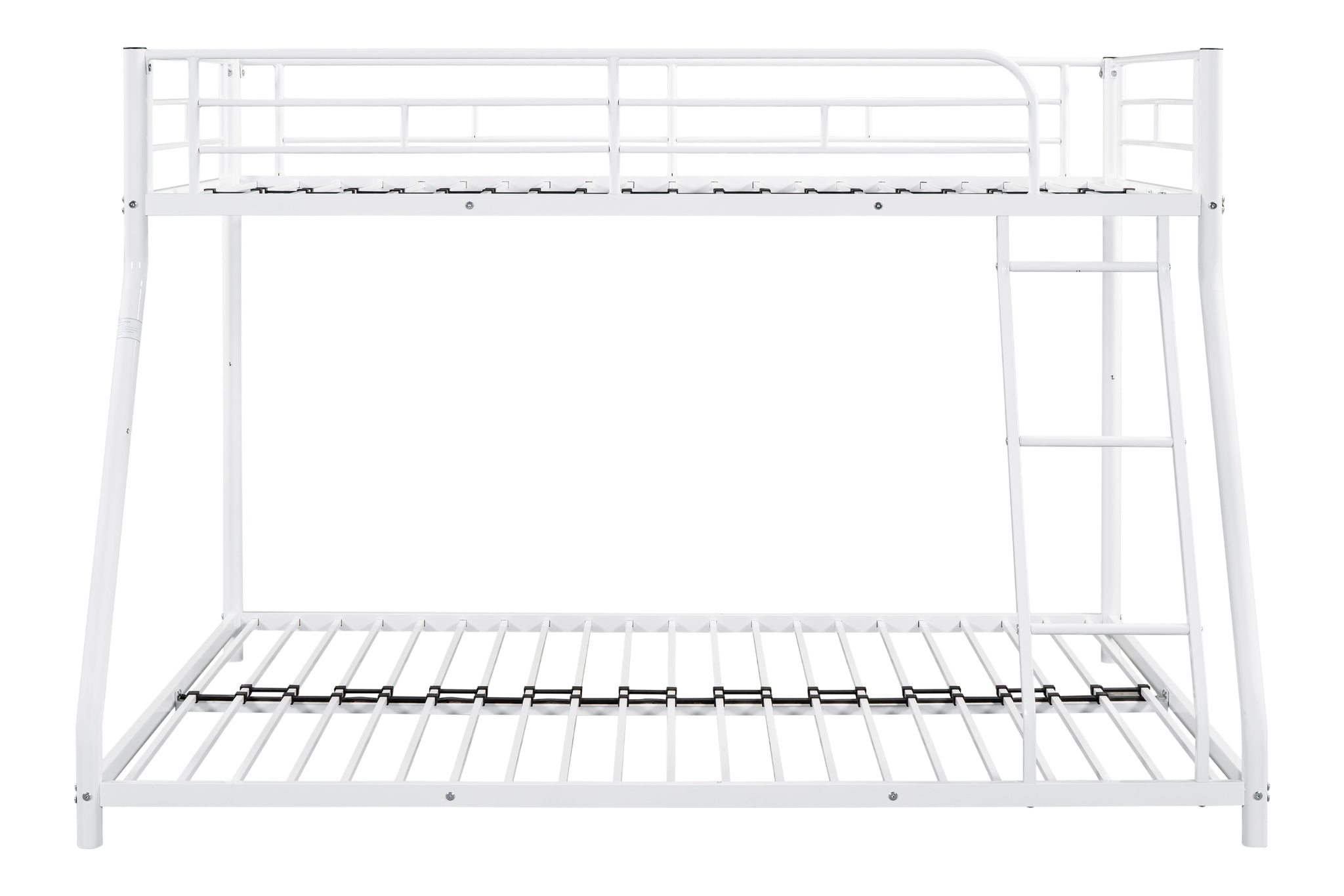 Royard Oaktree Twin over Full Metal Bunk Bed Modern Bunk Bed Frame with Ladder and Guardrails, No Box Spring Needed