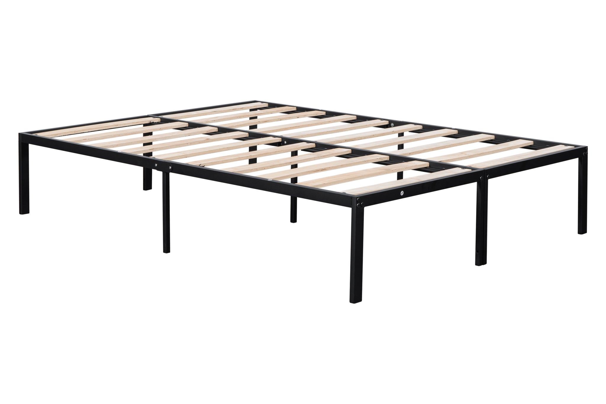 Royard Oaktree Metal Full Size Bed Frame Modern Simple Steel Platform Bed Frame with Wood Slats, No Box Spring Needed