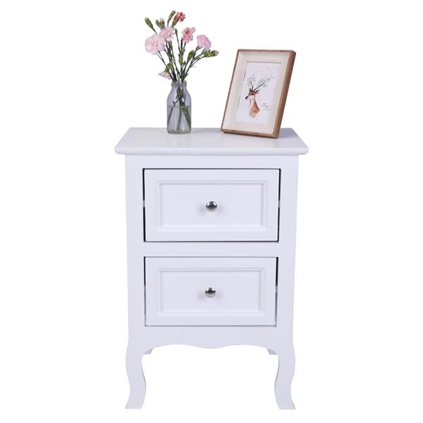 Royard Oaktree Nightstand Set of 2 Wooden Side Table with 2 Drawers Farmhouse Bedside Table with Storage for Bedroom Living Room