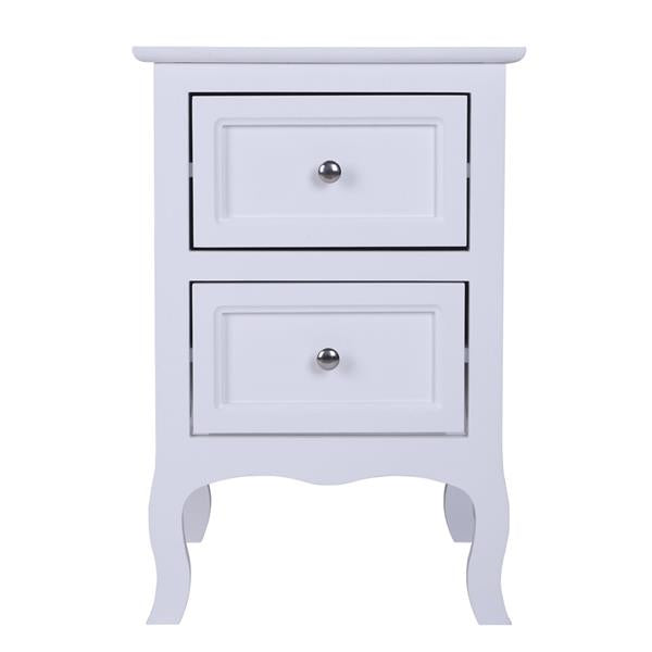 Royard Oaktree Nightstand Set of 2 Wooden Side Table with 2 Drawers Farmhouse Bedside Table with Storage for Bedroom Living Room