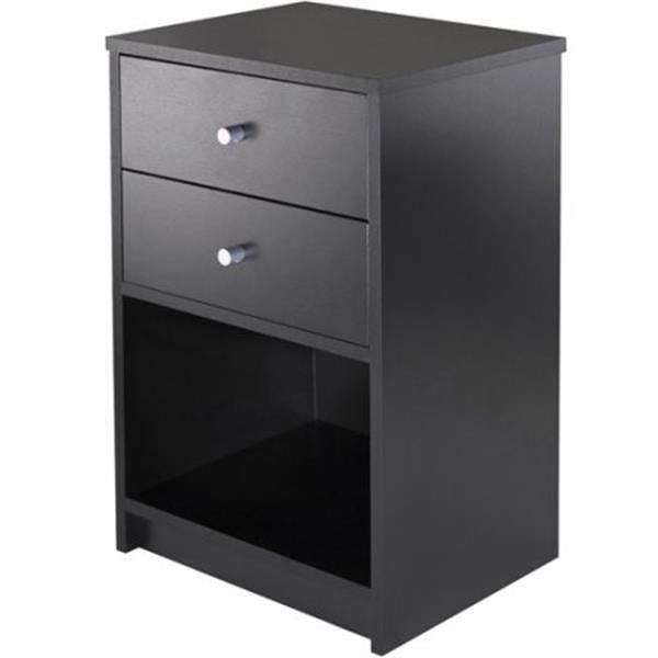 Royard Oaktree Nightstand with Drawer Modern End Side Table with Shelf Storage Bedside Table for Bedroom Living Room