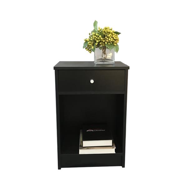 Royard Oaktree Nightstand with Drawer Modern End Side Table with Shelf Storage Bedside Table for Bedroom Living Room