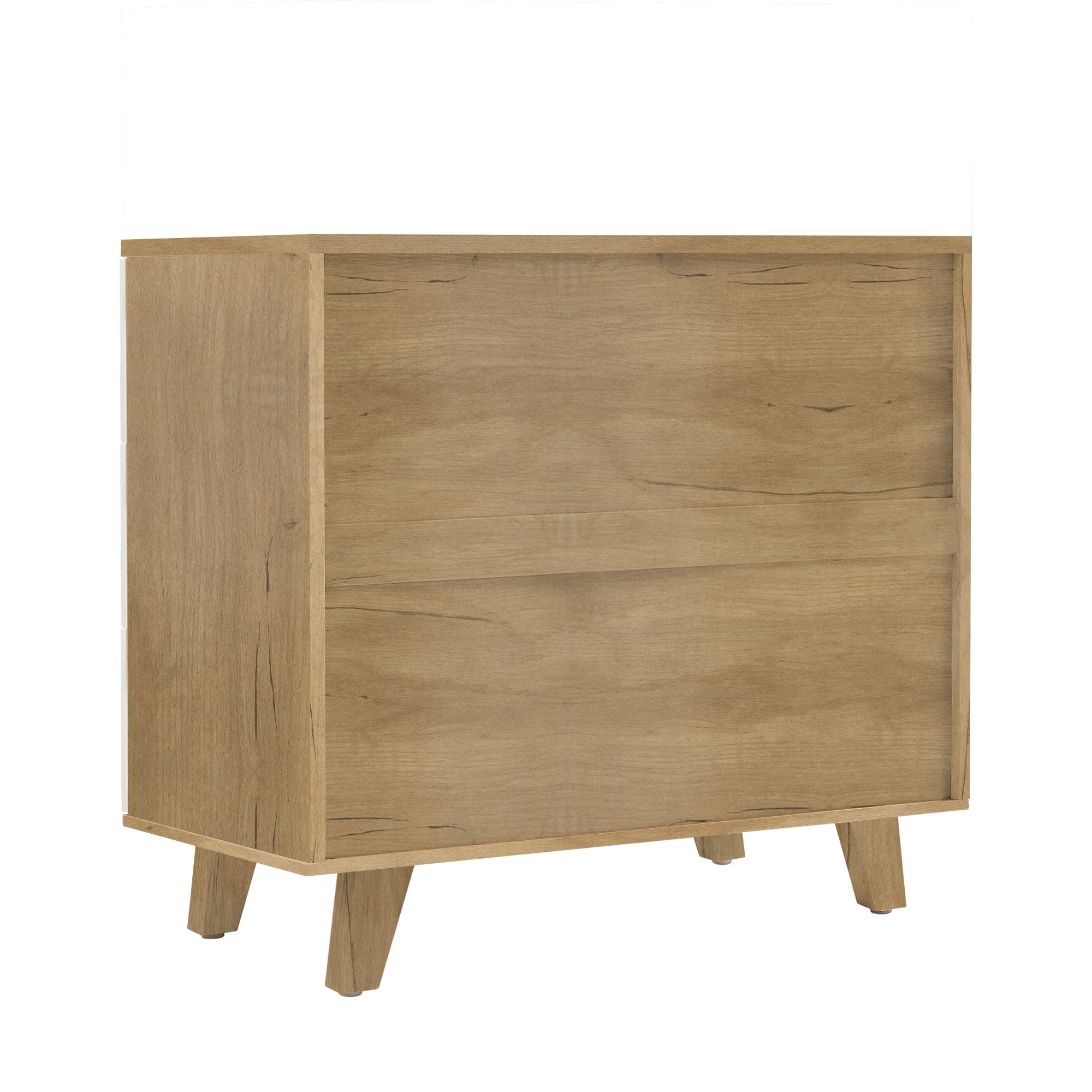 Royard Oaktree Drawer Dresser Modern Dresser with Wide Drawer Wooden Dressers & Chests of Drawers White Storage Cabinet for Bedroom,Living Room