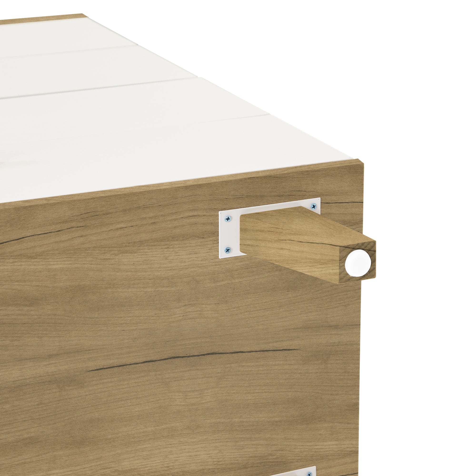 Royard Oaktree Drawer Dresser Modern Dresser with Wide Drawer Wooden Dressers & Chests of Drawers White Storage Cabinet for Bedroom,Living Room